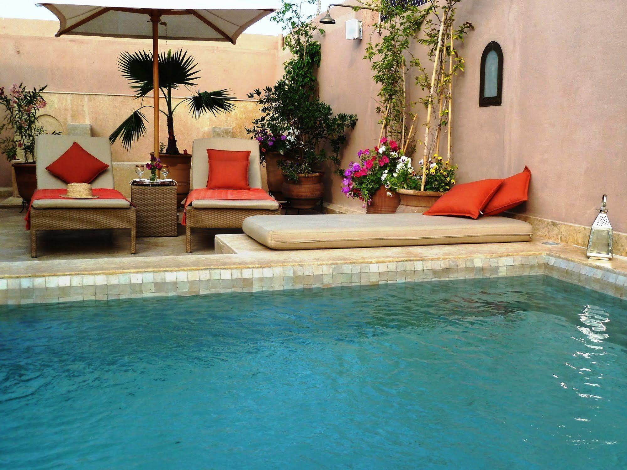 Riad Viva Марракеш Екстер'єр фото A swimming pool in Morocco